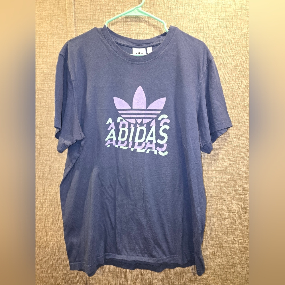 Adidas Blue Graphic T-Shirt